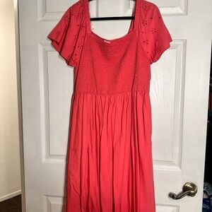 Hot pink  Smocked Dress 🩷🩷